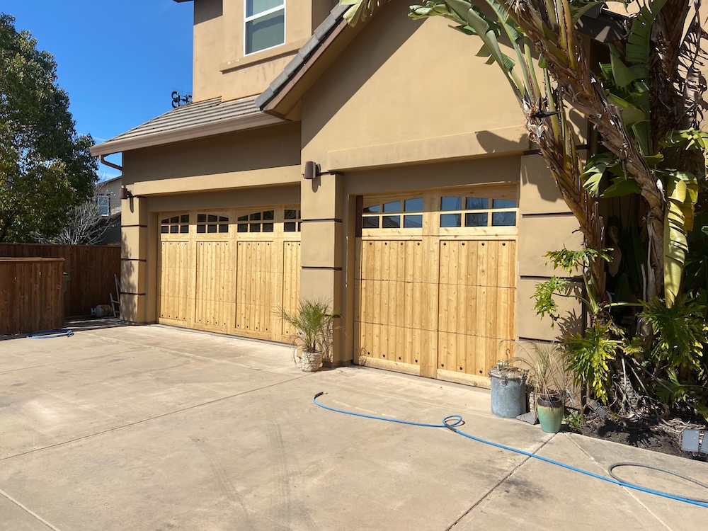 Wooden Garage door