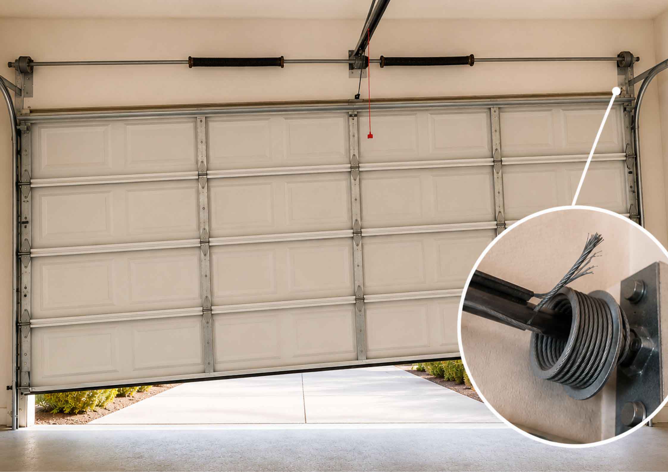 Why Your Garage Door Looks Crooked Cable Damage Explained