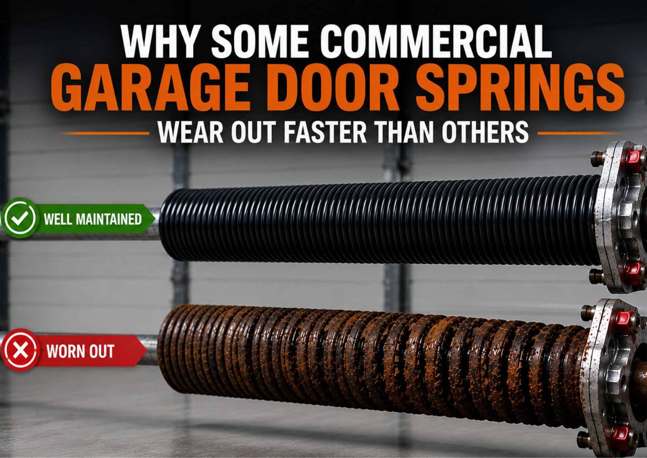 Why Some Commercial Garage Door Springs Wear Out Faster Than Others