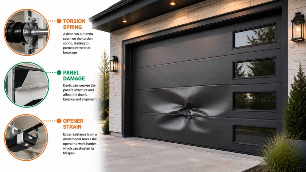 Can a Dented Garage Door Panel Cause Bigger Problems